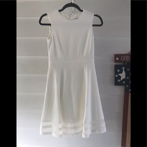 White Calvin Klein sleeveless dress